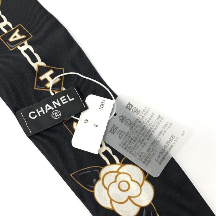 CHANEL シャネル シルク ツイル ヘアバンド スカーフ カメリア CHANEL シャネル シルク ツイル ヘアバンド スカーフ カメリア