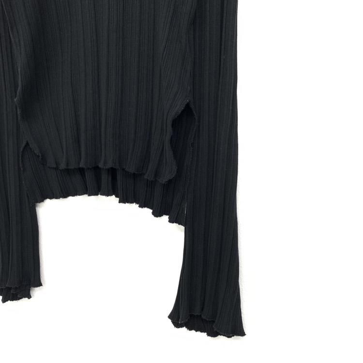 Mame Kurogouchi マメクロゴウチ Crew Neck Ribbed Jersey Top