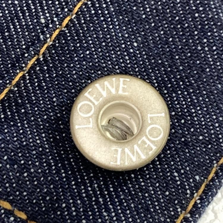 【ロエベ】トラペーズ デニム ジャケット トラペーズ ジャケット（デニム） ブルー - LOEWE