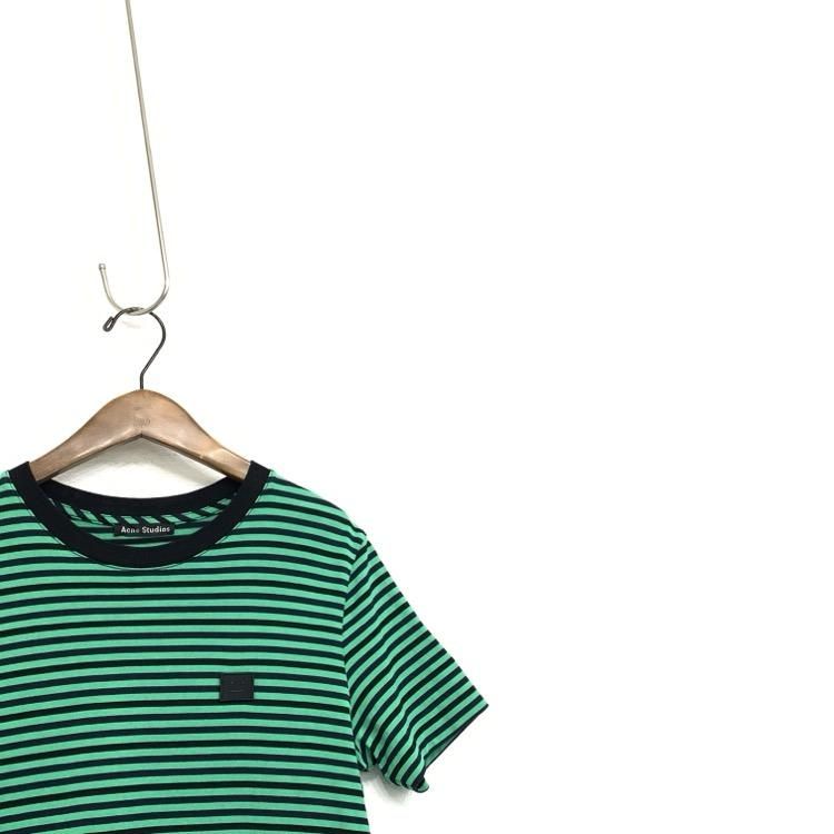 品質のいい Acne Studios フェイスパッチボーダーT アクネストゥディオズ トップス