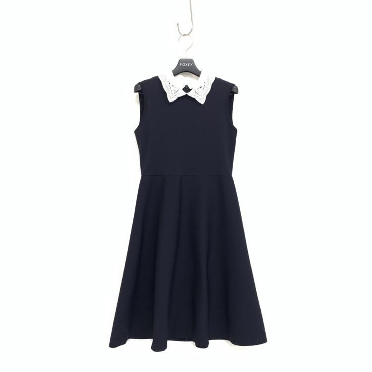 FOXEY フォクシー ドレス アリア レース襟ニット ワンピース FOXEY フォクシー ドレス アリア レース襟ニット ワンピース