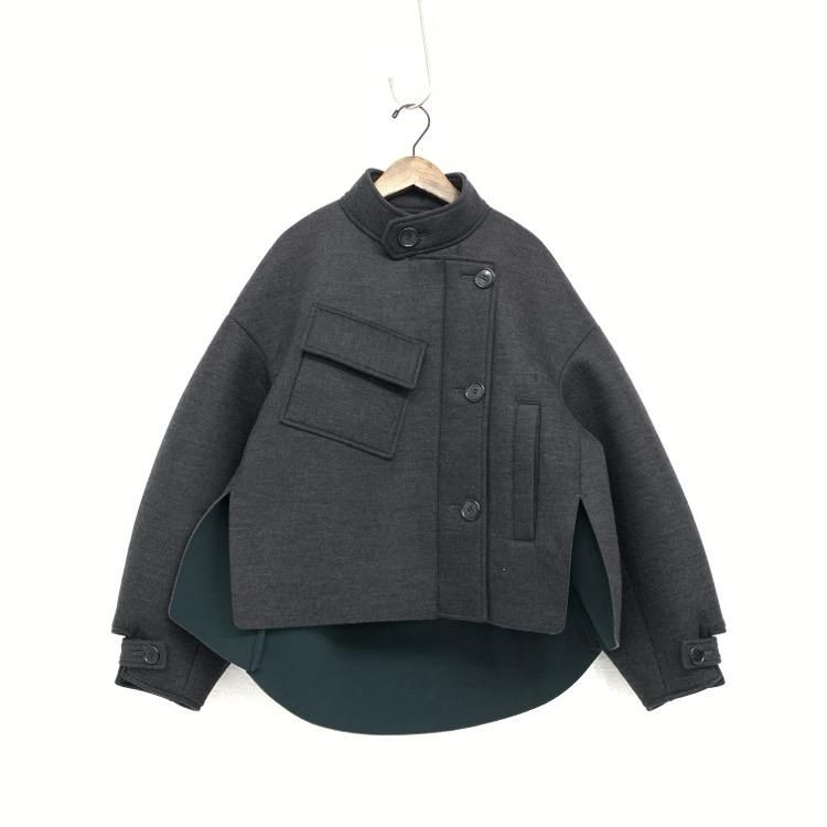 ENFOLD エンフォルド ウールボンディングショートコート ジャケット ENFOLD エンフォルド ウールボンディングショートコート ジャケット