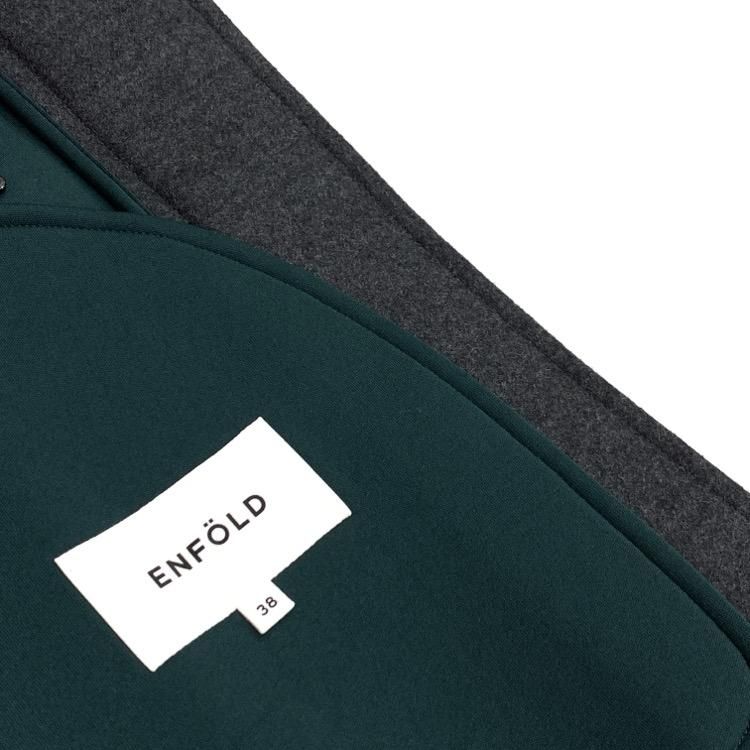 ENFOLD エンフォルド ウールボンディングショートコート ENFOLD エンフォルド ウールボンディングショートコート