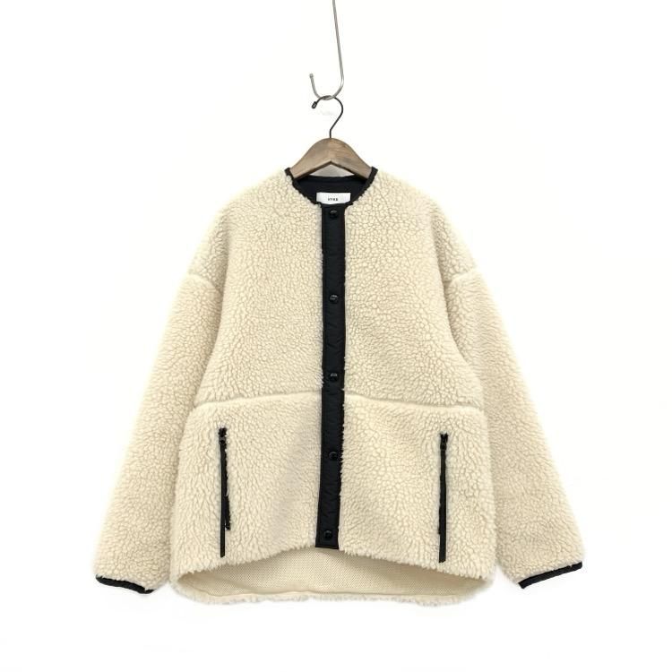 HYKE ϥ FAUX SHEARLING JACKET ܥ㥱å եࡼȥ󥳡 ۥ磻 1 17176