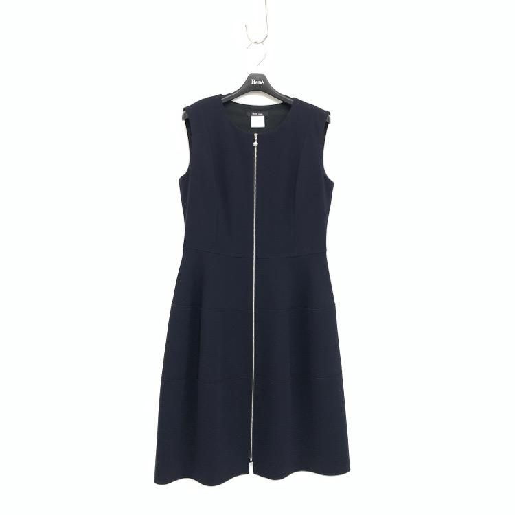 ルネ Rene ベーシック basic 21SS ワンピース ロング 34 紺 - ワンピース ルネ Rene ベーシック basic 21SS ワンピース ロング 34 紺 - ワンピース