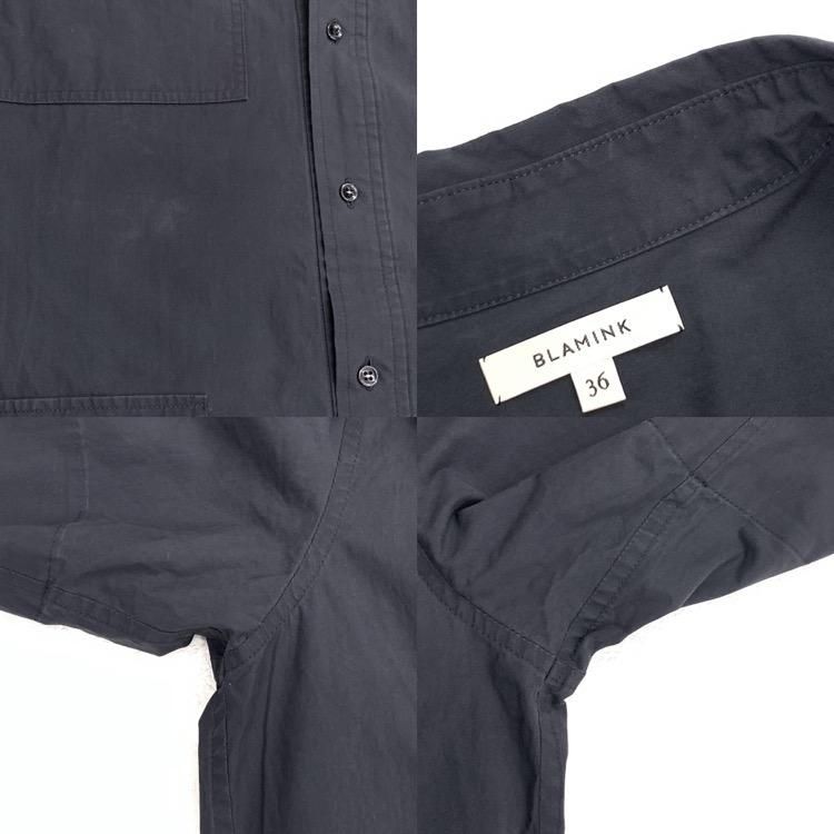 BLAMINK シャツワンピース ネイビー 36 BLAMINK ブラミンク シャツワンピース ネイビー 36 7926-230