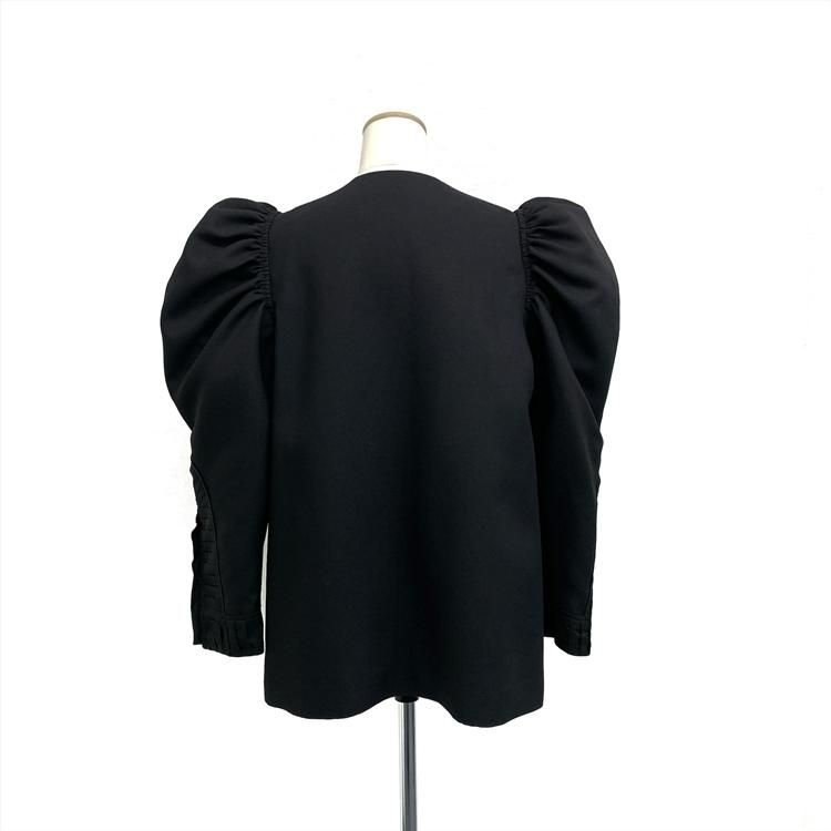 LUDLOW ラドロー パフスリーブジャケット Jean ブラック 1 LD22A