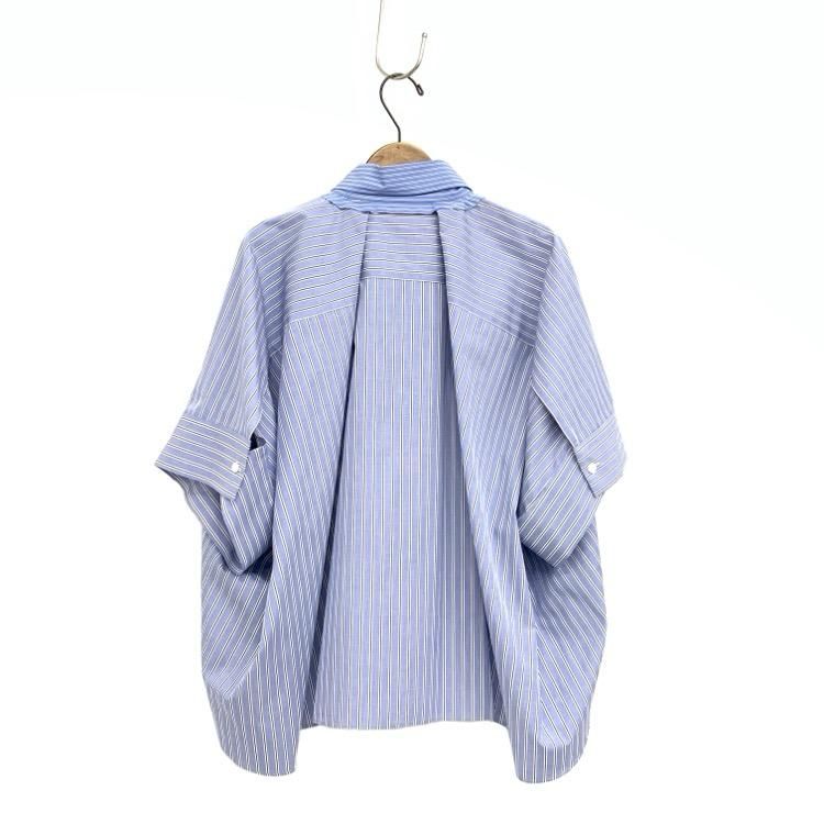 sacai×THOMAS MASON COTTON POPLIN SHIRT ストライプシャツ sacai×THOMAS MASON COTTON POPLIN SHIRT ストライプシャツ