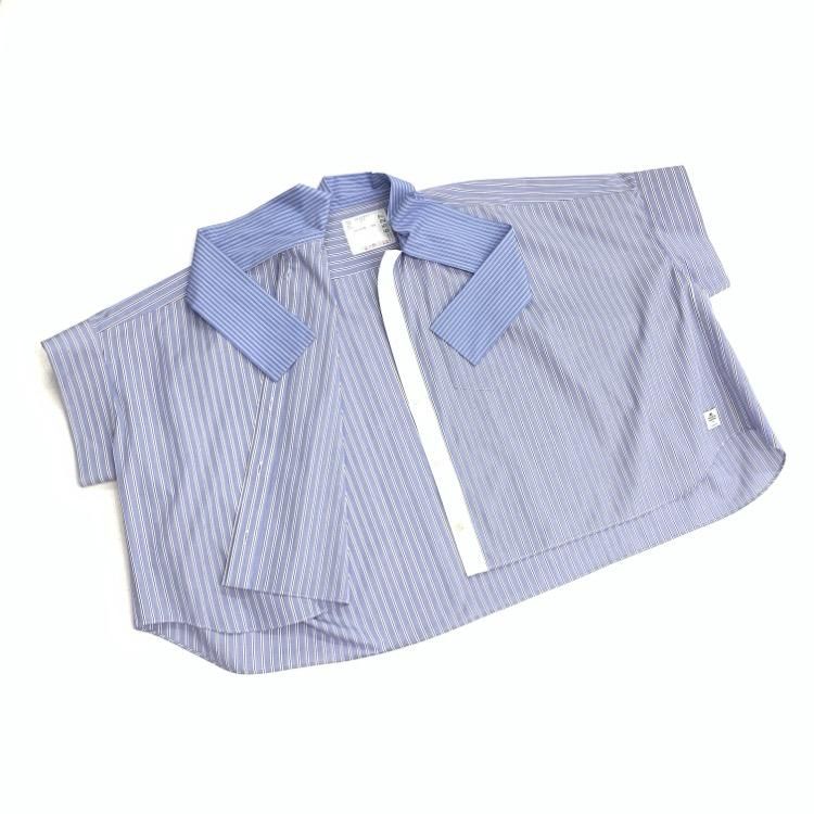 sacai×THOMAS MASON COTTON POPLIN SHIRT ストライプシャツ sacai×THOMAS MASON COTTON POPLIN SHIRT ストライプシャツ