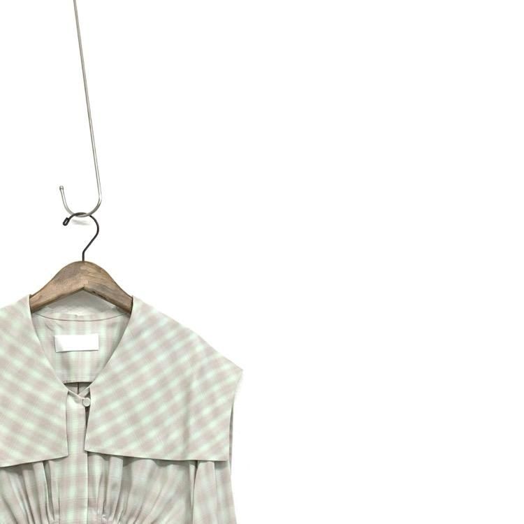 23SS Mame Kurogouchi マメクロゴウチ Linen Mix Ombre Check