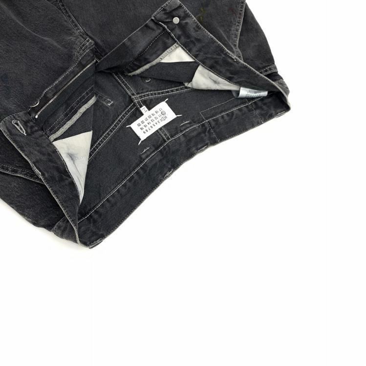 Maison Margiela メゾンマルジェラ BLACK PAINTED JEANS Maison Margiela メゾンマルジェラ BLACK PAINTED JEANS