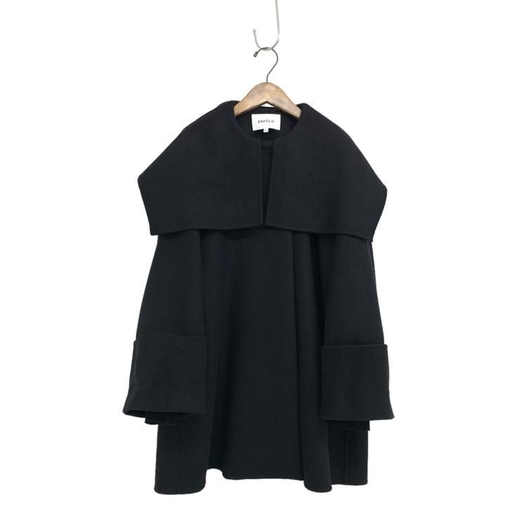 ENFOLD エンフォルド CAPE A-LINE COAT メルトンリバーケープ ENFOLD エンフォルド CAPE A-LINE COAT メルトンリバーケープ