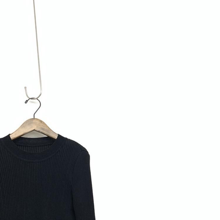 Mame Kurogouchi マメクロゴウチ Ribbed Knit Top With Laced