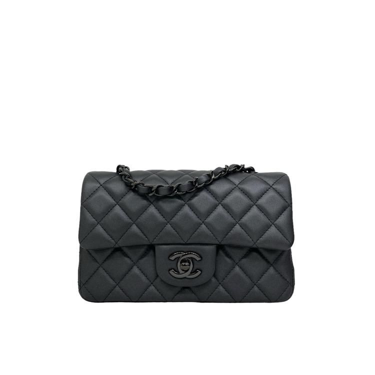 CHANEL シャネル ミニ フラップ バッグ チェーンショルダー マトラッセ ...