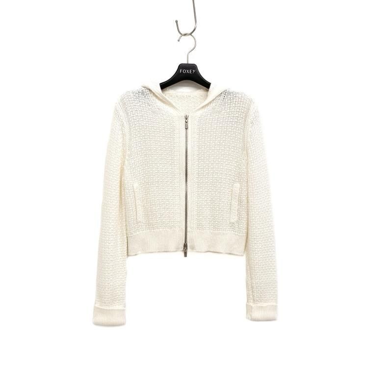 FOXEY フォクシー パーカ リネンリュクス アイボリー 38 41890-KSJOF FOXEY フォクシー パーカ リネンリュクス アイボリー 38 41890-KSJOF