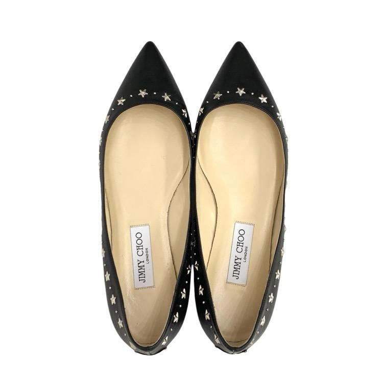 JIMMY CHOO ジミーチュウ スタースタッズ フラット パンプス