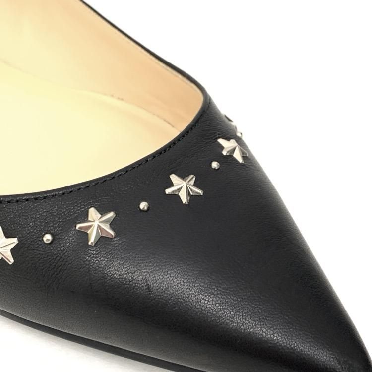JIMMY CHOO ジミーチュウ スタースタッズ フラット パンプス JIMMY CHOO ジミーチュウ スタースタッズ フラット パンプス