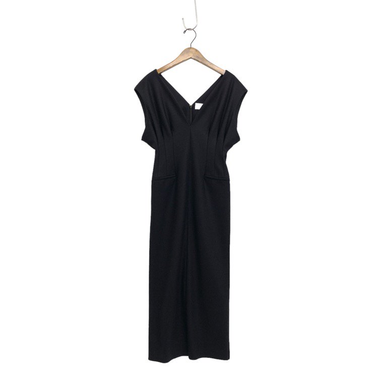 Mame Kurogouchi ޥ᥯ V-Neck Tucked Wool Dress Vͥååԡ 1 MM22PF-DR720