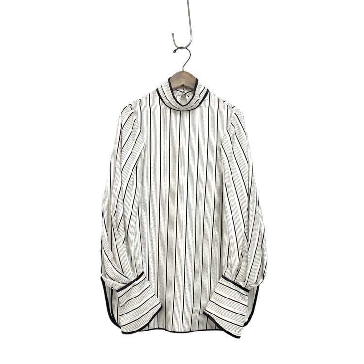 Mame Kurogouchi ޥ᥯ Floral Stripe Silk Jacquard Shirt 륯֥饦 1 MM21FW-SH014