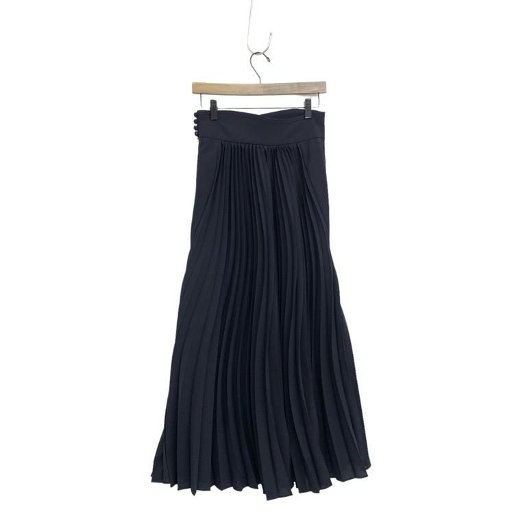 Mame Kurogouchi マメクロゴウチ Curved Pleated Flared Skirt カーブ 