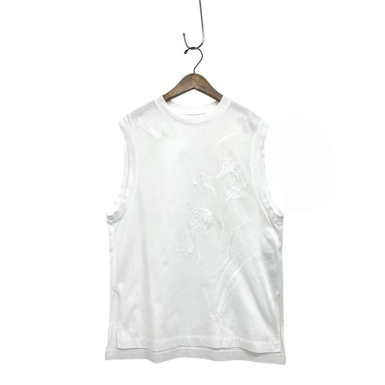 Mame Kurogouchi マメクロゴウチ Suvin Cotton Jersey Emboridery Top 