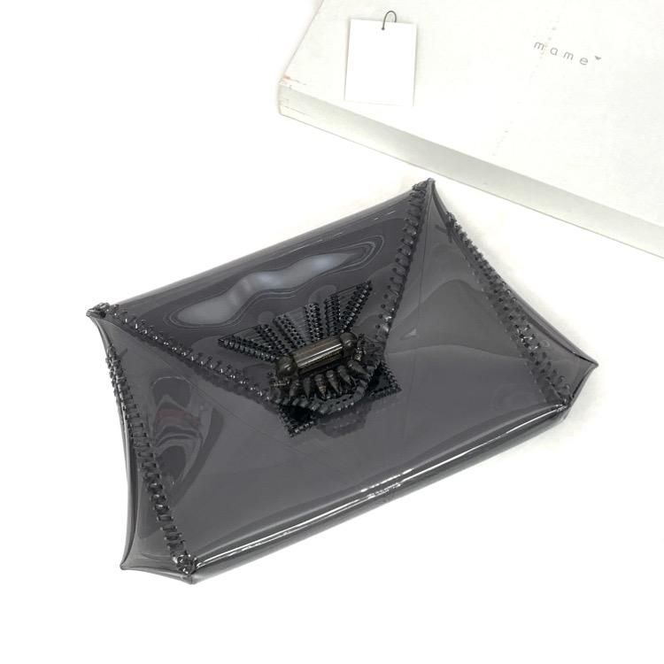 Mame Kurogouchi ޥ᥯ Clutch Bag PVC åХå ֥å MM15AW-AC705