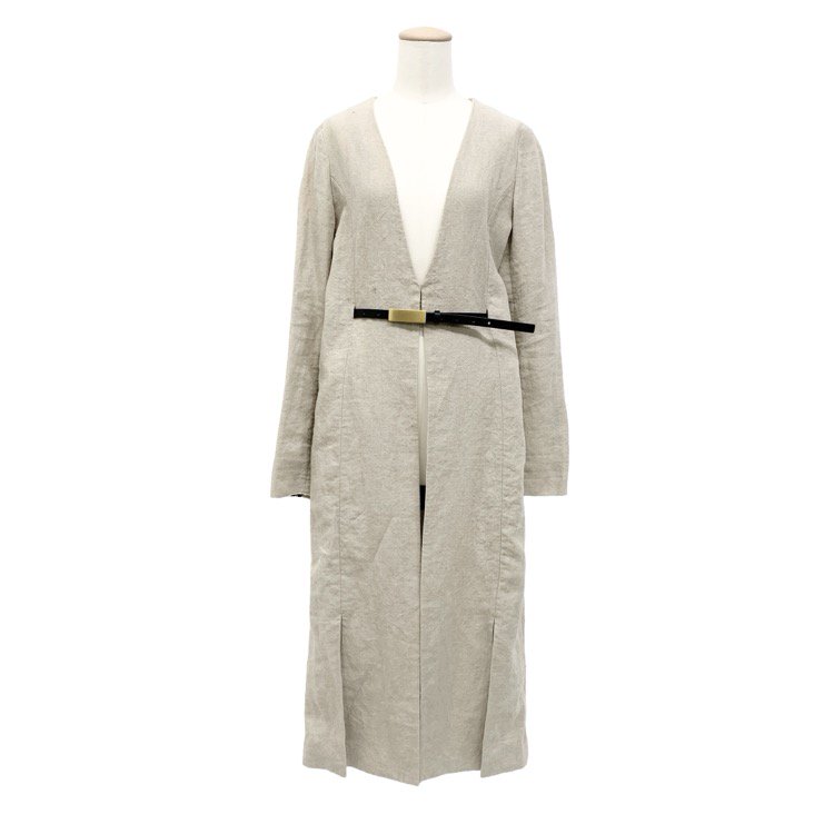 Mame Kurogouchi ޥ᥯ Linen Coat ٥եͥ󥳡 ١ 1 MM17SS-CO093