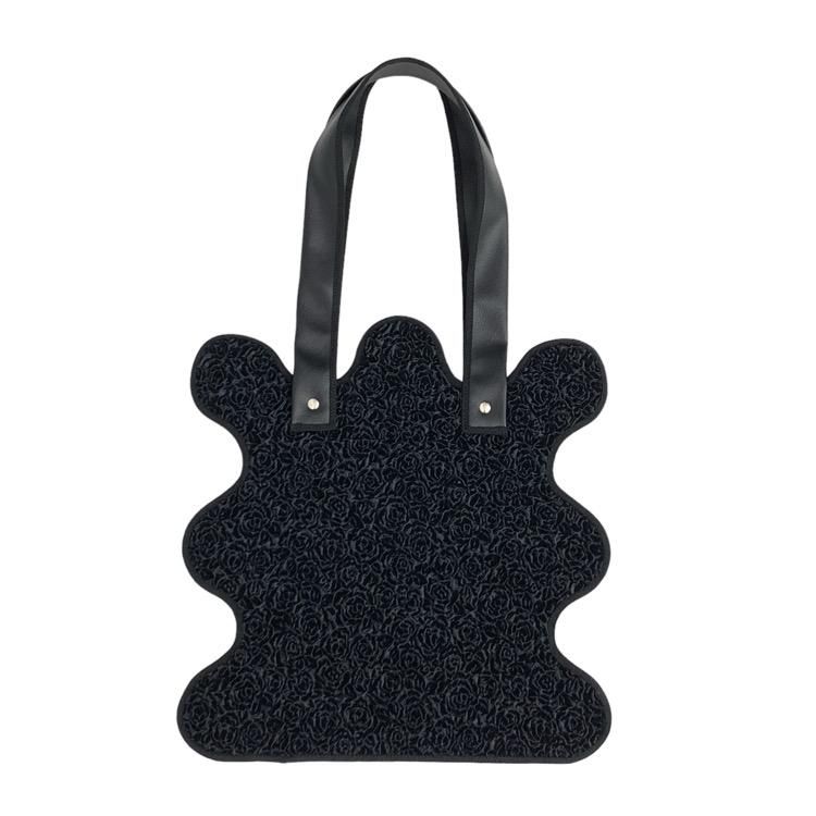 nori enomoto ノリエノモト wave tote bag / black shirring nori enomoto ノリエノモト wave tote bag / black shirring