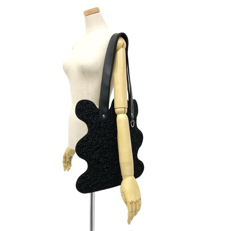nori enomoto ノリエノモト wave tote bag / black shirring nori enomoto ノリエノモト wave tote bag / black shirring