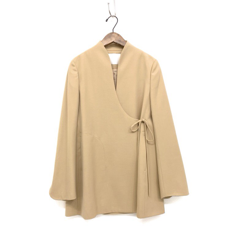 Mame Kurogouchi ޥ᥯ Wool Gabardine Jacket 륮Х㥱å ١ 1 MM23FW-JK010
