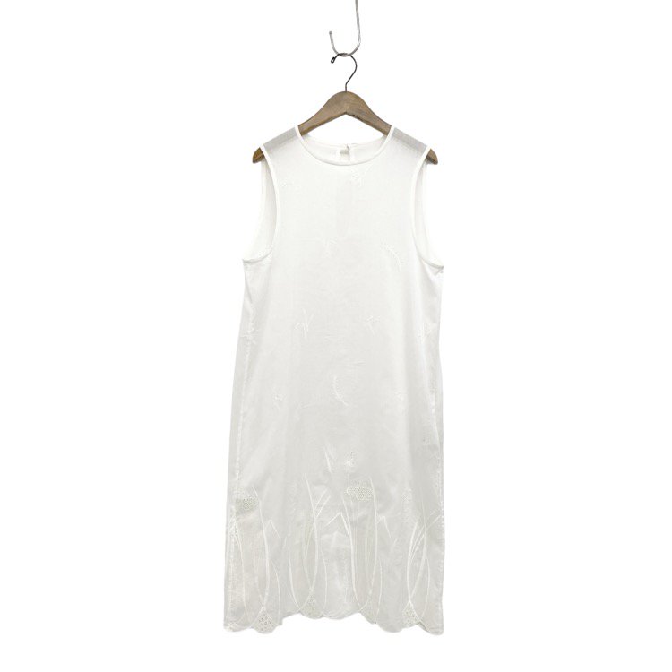 Mame Kurogouchi ޥ᥯ Silk Cotton Sleeveless Dress ɽԡ ۥ磻 1 MM21SS-DR009