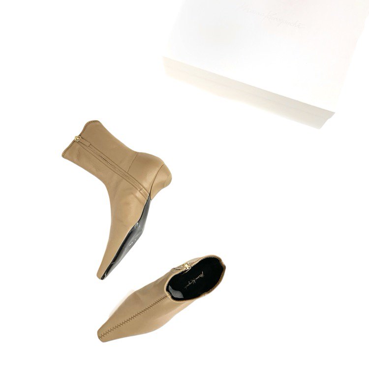 Mame Kurogouchi ޥ᥯ Smooth Leather Zip Style Boots 硼ȥ֡ 23.5cm MM23FW-AC305