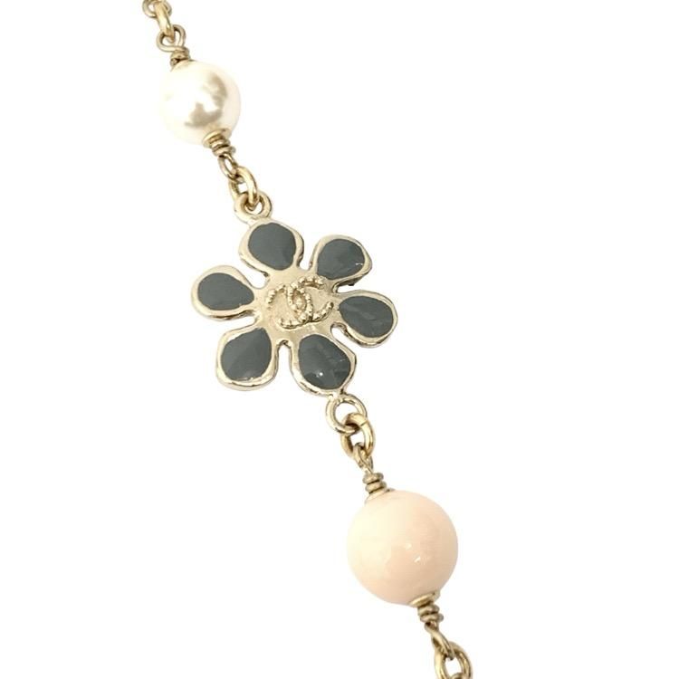 【CHANEL】シャネル フラワーパールネックレス ココマーク CHANEL シャネル ココマーク ロングパールネックレス パール