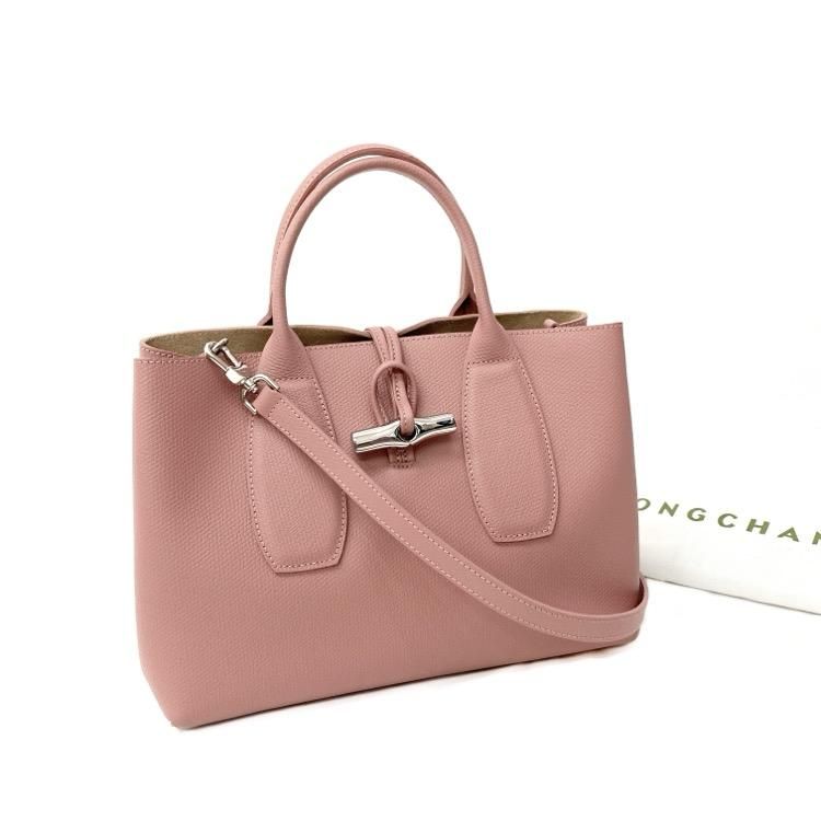Longchamp ロンシャン ロゾM トップハンドルバッグ レザートート Longchamp ロンシャン ロゾM トップハンドルバッグ レザートート