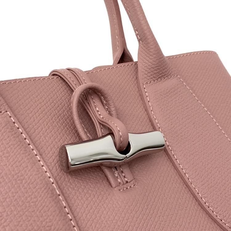 Longchamp ロンシャン ロゾM トップハンドルバッグ レザートート Longchamp ロンシャン ロゾM トップハンドルバッグ レザートート