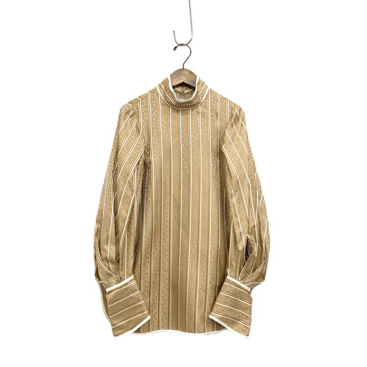 Mame Kurogouchi ޥ᥯ Floral Stripe Silk Jacquard Shirt 륯֥饦 1 MM21FW-SH014