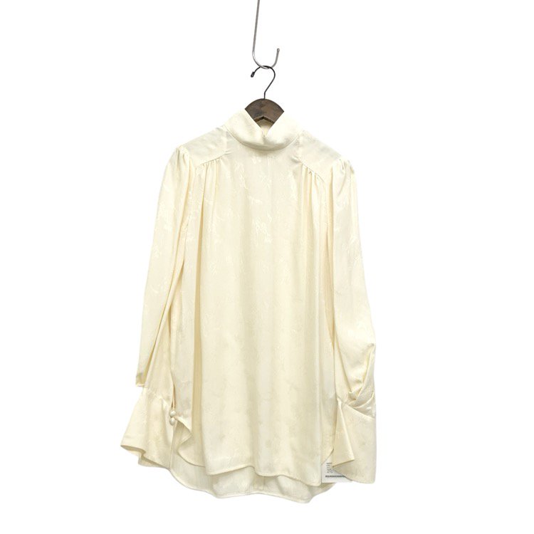 Mame Kurogouchi ޥ᥯ Crane Pattern Jacquard Shirt 㥫ɥ֥饦 2 MM23PS-SH710