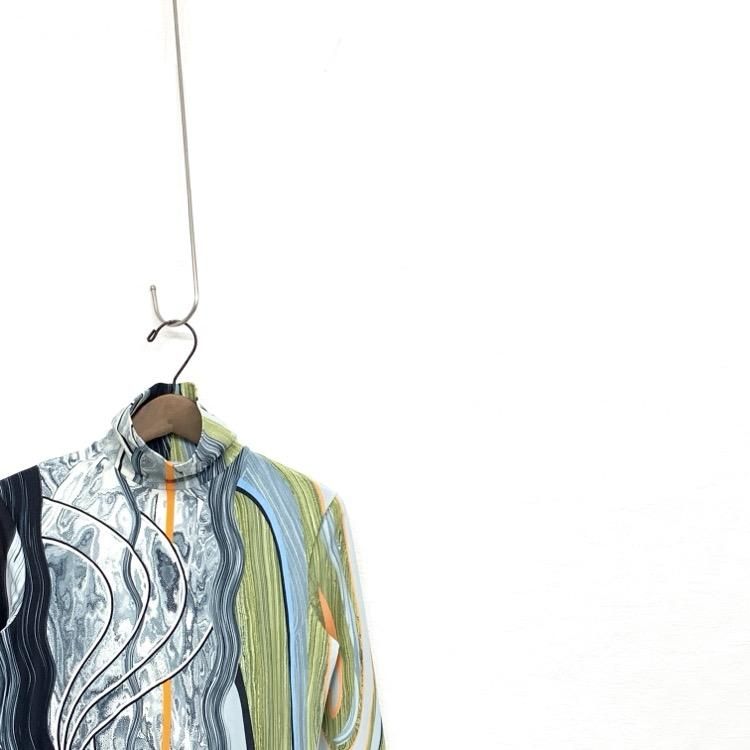Mame Kurogouchi マメクロゴウチ Marble Print Jersey Dress