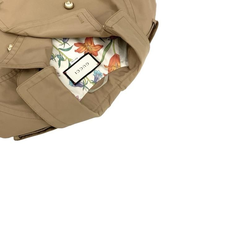 GUCCI グッチ コットン トレンチ コート ミケーレ パールGG GUCCI グッチ コットン トレンチ コート ミケーレ パールGG