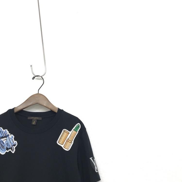 工場直売 LOUIS VUITTON ルイ・ヴィトン エンブロイダリーワッペンTシャツ Tシャツ(半袖/袖なし)