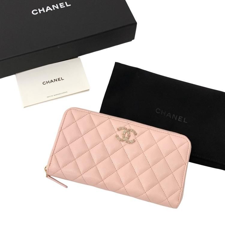 CHANEL シャネル 2023AW ラウンドファスナー長財布 キャビア CHANEL シャネル 2023AW ラウンドファスナー長財布 キャビア