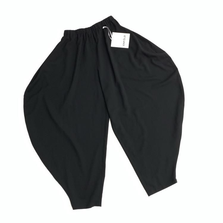 ENFOLD ե CIRCLE DRAPE PANTS 顼ɥ졼ץѥ ֥å 36 300GS231-1680