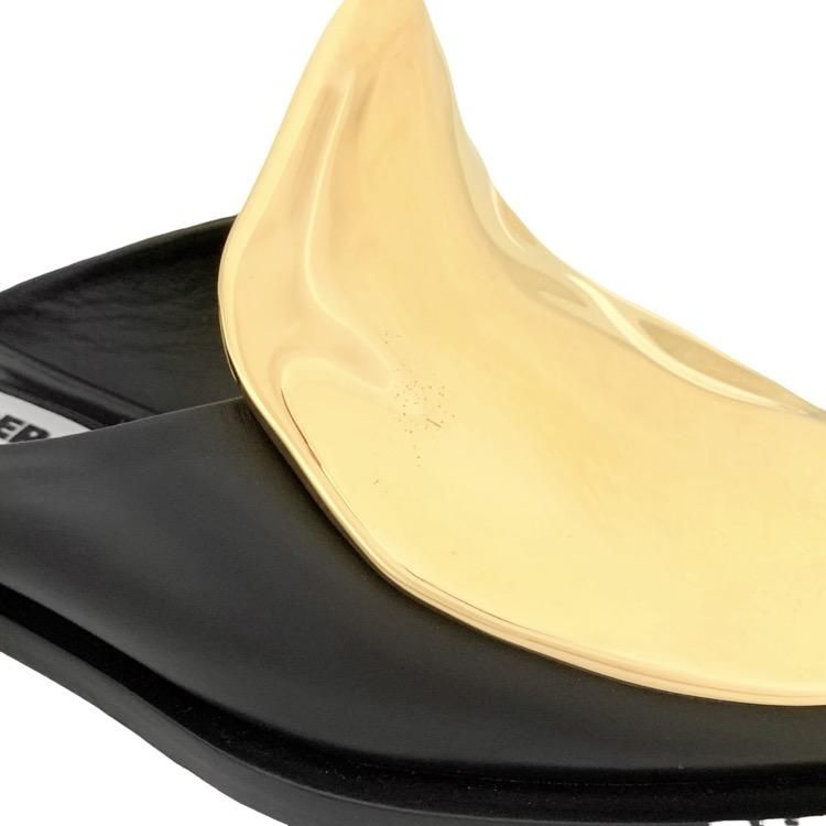 JIL SANDER ジルサンダー メタルプレートミュール フラット JIL SANDER ジルサンダー メタルプレートミュール フラット