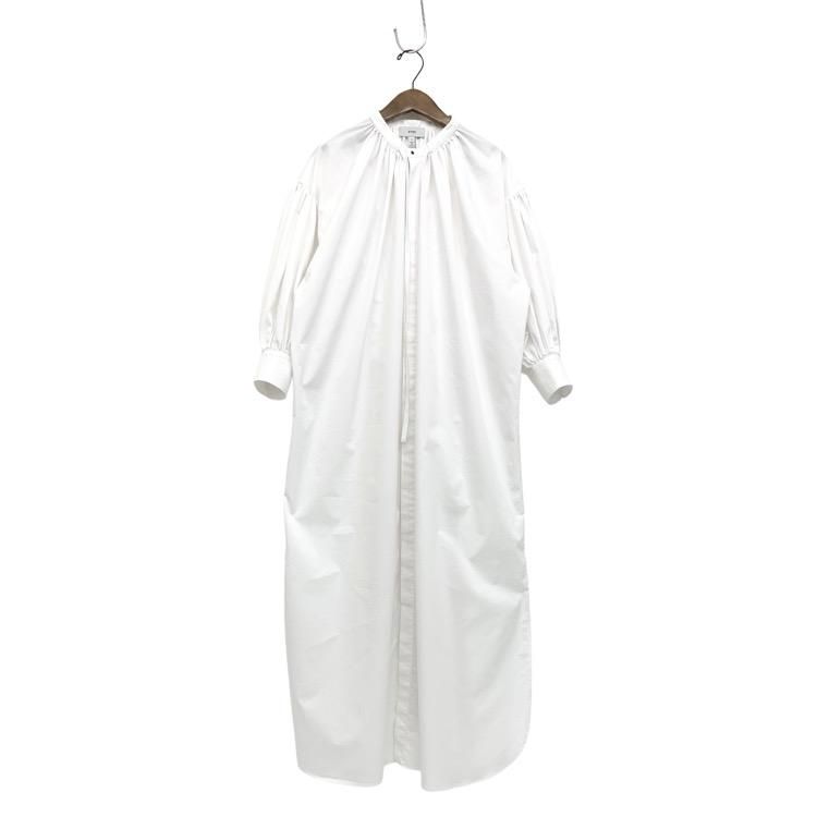 HYKE ϥ T/C GATHERED DRESS Х롼󥹥꡼֥ĥɥ쥹 ԡ ۥ磻 1 16133