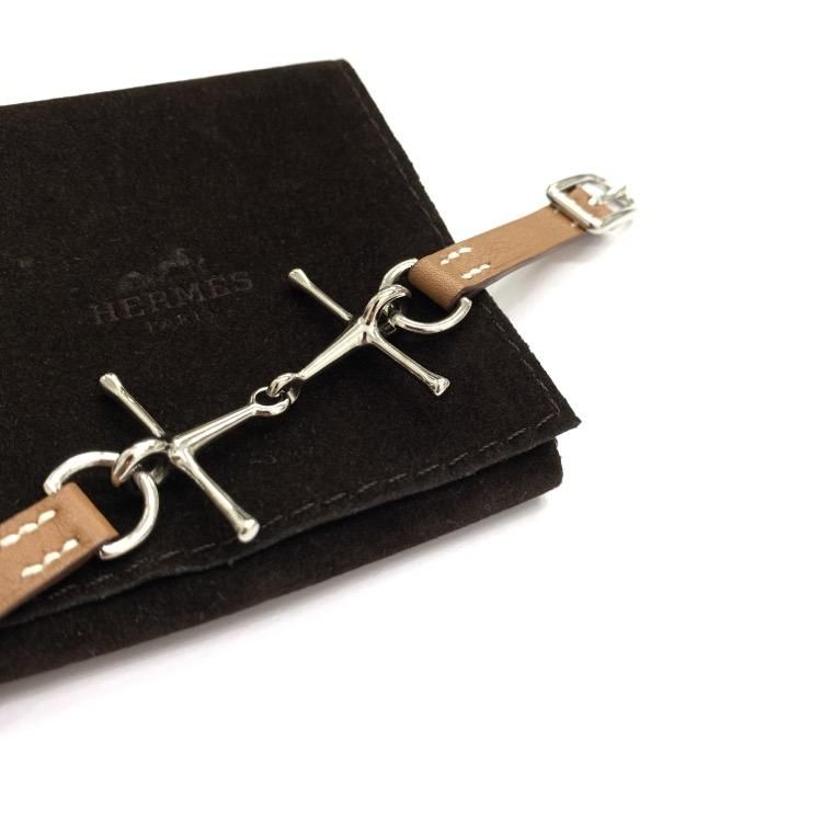 人気便利グッズ HERMES エルメス ブレスレット MORS ゴールド シルバー金具 ブレスレット、バングル