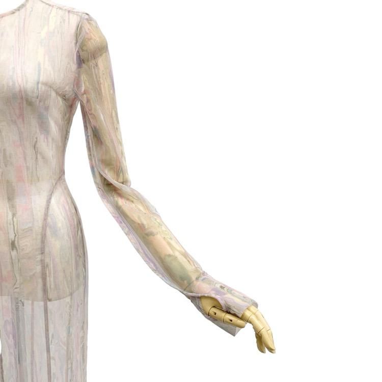 Mame Kurogouchi マメクロゴウチ Marble Print Sheer Jersey
