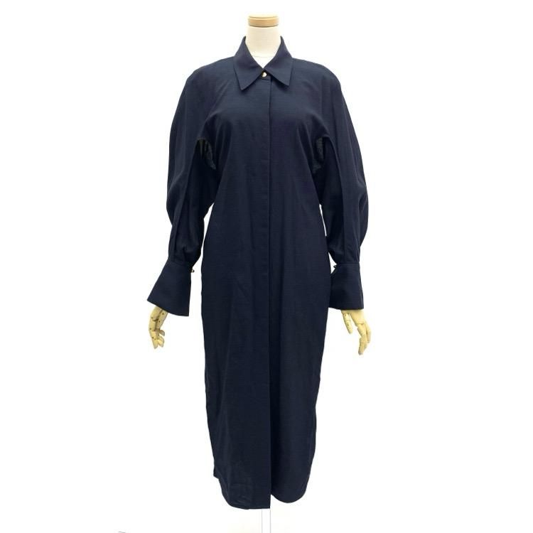 Mame Kurogouchi ޥ᥯ Viscose Hemp Shirtdress Хå٥ȥإץԡ 1 MM22SS-DR033