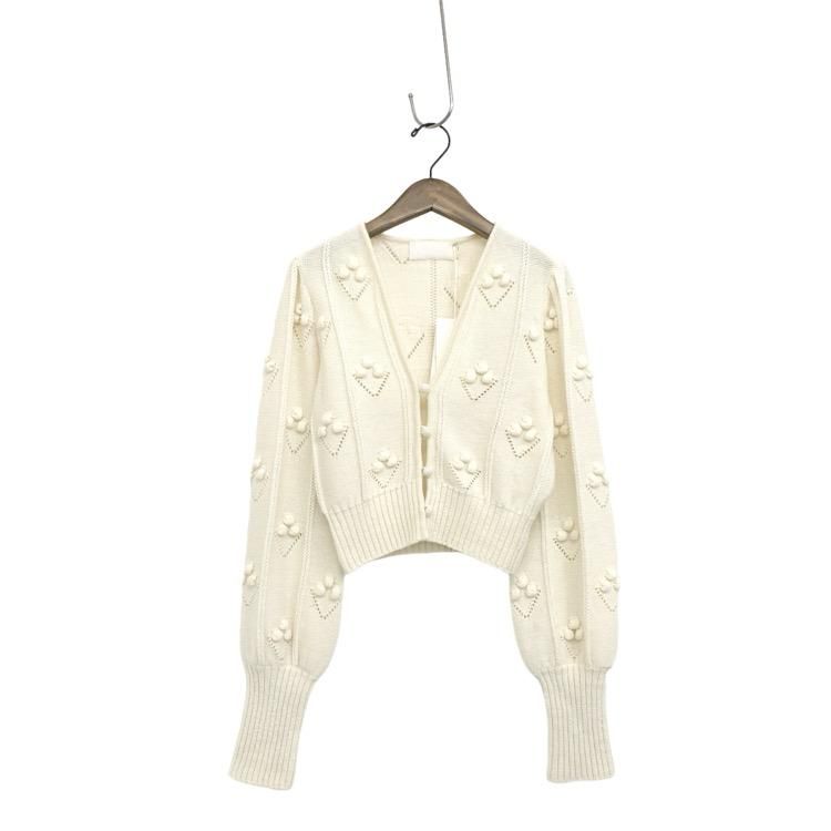 Mame Kurogouchi ޥ᥯ Bubble Pattern Cropped Knitted Cardigan ǥ 1 MM22PF-KN725