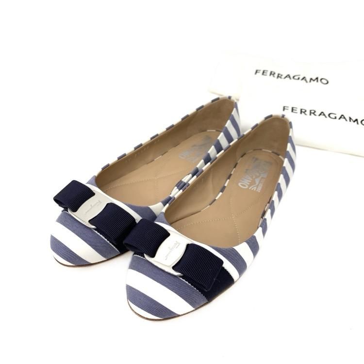 Salvatore Ferragamo ե饬  ȥ饤 եå Х꡼ ֥롼 6D
