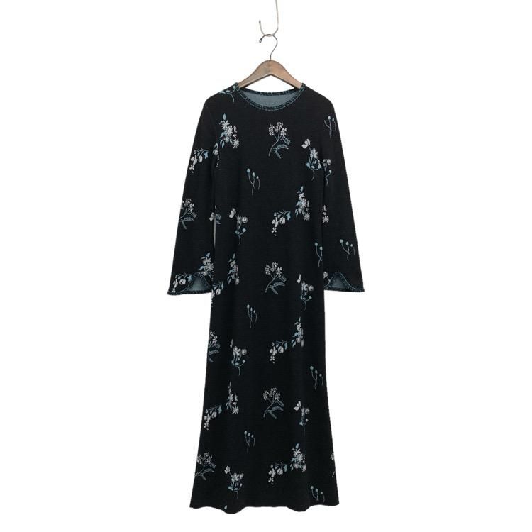 Mame Kurogouchi ޥ᥯ Floral Jacquard Knitted Dress 㥬ɥ˥åȥԡ MM22PF-KN729